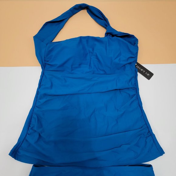 Tempt Me Women One Shoulder Swim Top with bottom - Picture 6 of 16